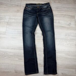COOGI Vintage‎ Y2K Women’s Low Rise Straight Leg Embellished Jeans Size 28